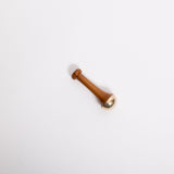 MSY Wooden Kansa Wand Ayurvedic massage tool on a white background.