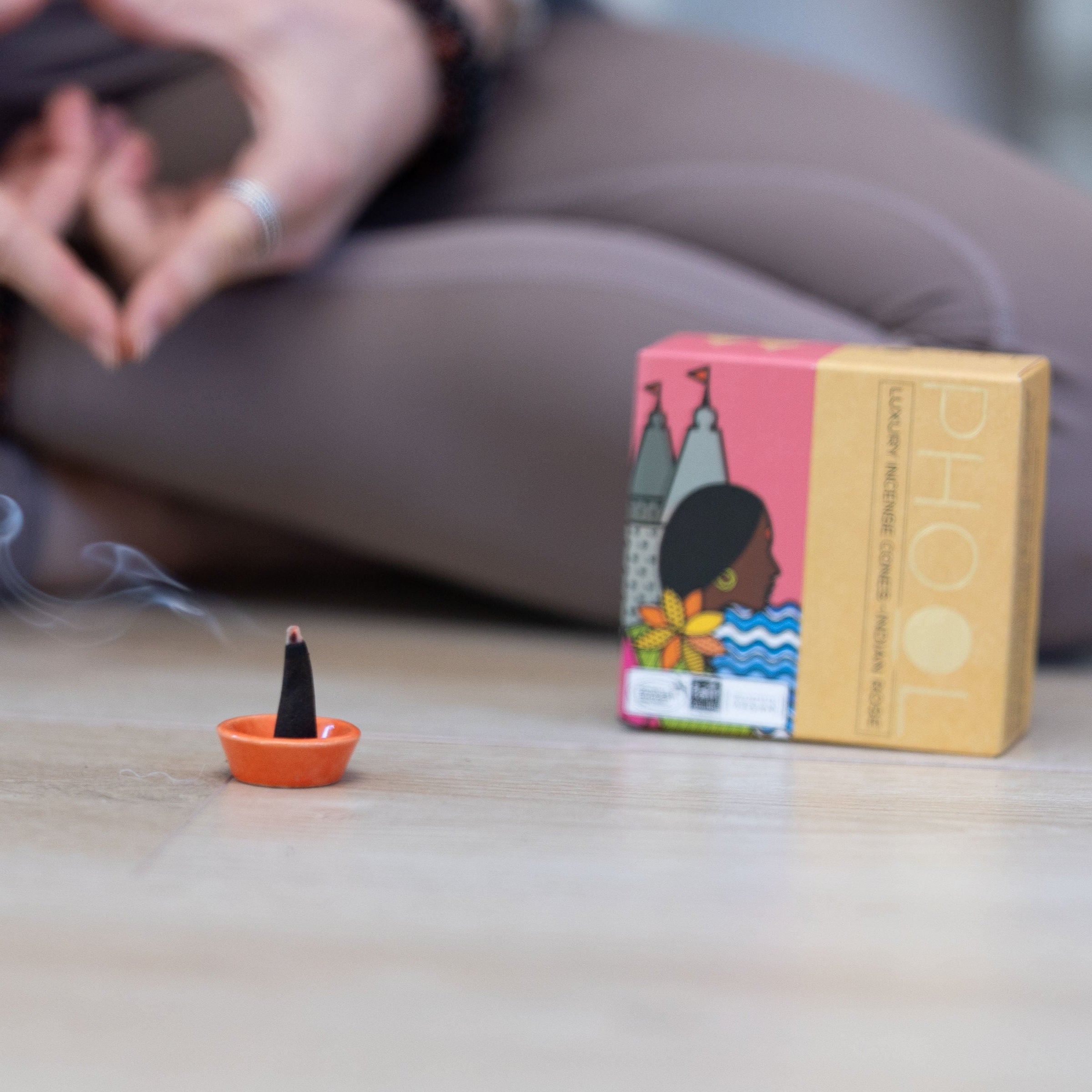 Phool Indian Rose Incense cones by Maya Shanti Yoga