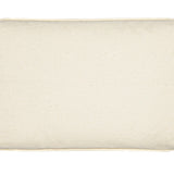 The Yoga Pillow by Maya Shanti Yoga is a rectangular, beige-colored fabric pouch made from sustainable hemp with visible stitching along the edges, providing ergonomic support, isolated on a white background.