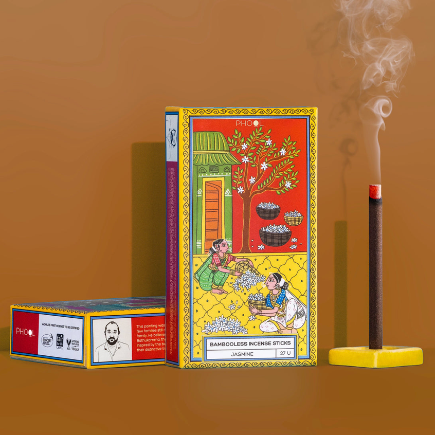 Phool Jasmine Bamboo less Incense Sticks 
