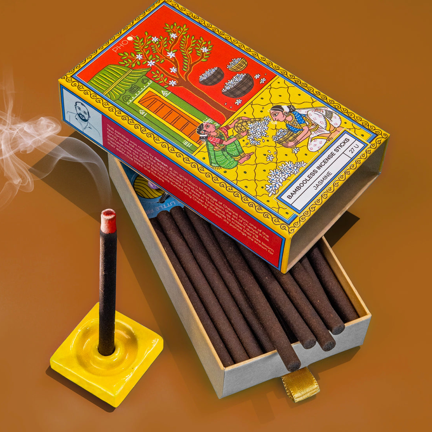 Phool Jasmine Bamboo less Incense Sticks 