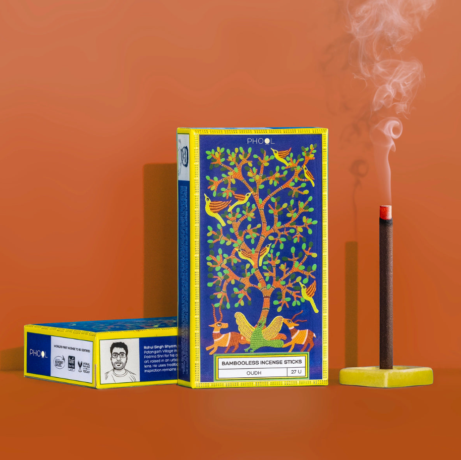 Phool Oudh Bambooless Incense sticks by Maya Shanti Yoga 