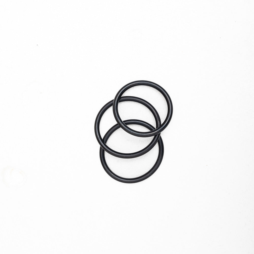 Three MSY O-rings For Crystal Bowls on a white background ideal for using as a base for crystal singing bowls.