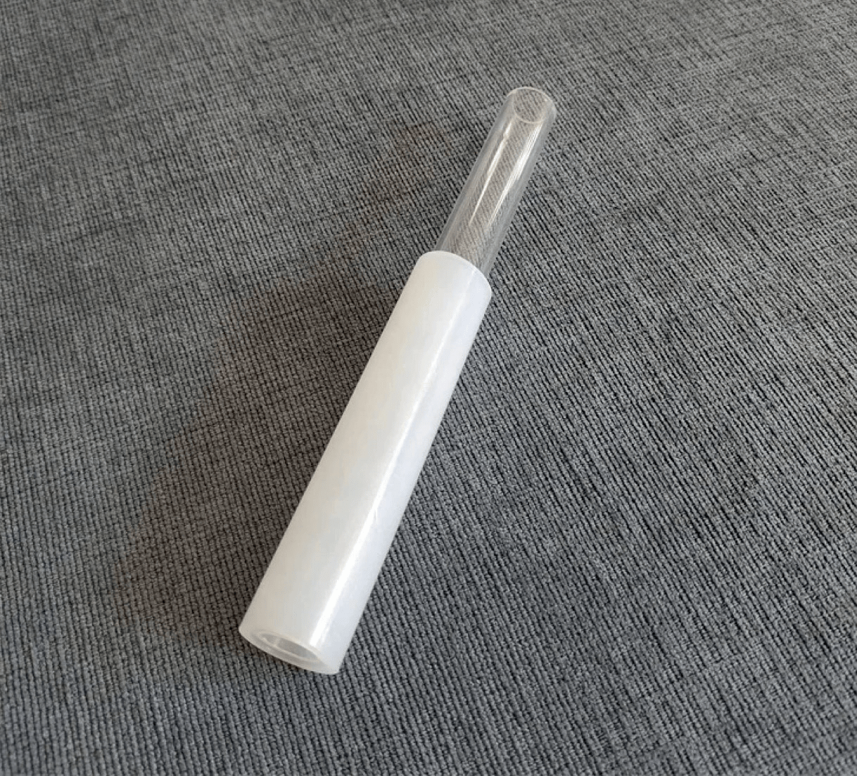 A white Silicone Mallet For Crystal Bowls by Maya Shanti Yoga.